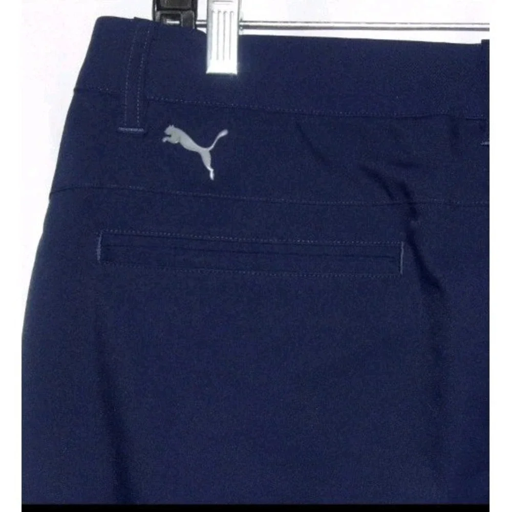 PUMA GOLF Navy Blue 100% Polyester Performance Chino Pants Men 36 X 32 Athletic